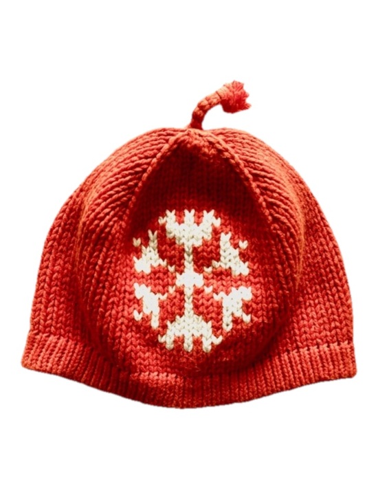 GAP Other - Gap Red Knit Snowflake Kids Beanie Hat
